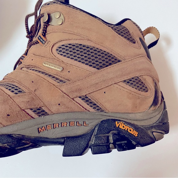 Merrell Men’s Moab 2 Mid Waterproof Boots Size 12W - Picture 12 of 14
